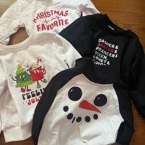 Festive Kids Holiday Sweatshirt Set